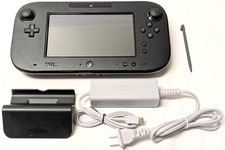 Nintendo Wii U Black GAMEPAD w/ Charger + Charging Dock Bundle WiiU WUP-010 US picture