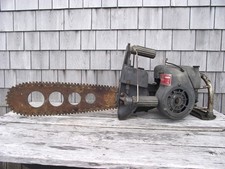 Vintage PM Woodboss Power Machinery Chainsaw Antique Chain Saw picture