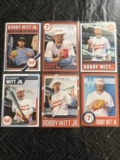 Bobby Witt Jr WHATABURGER Promo 2025 Baseball Card 6 pcs Set Kansas City Royals  picture