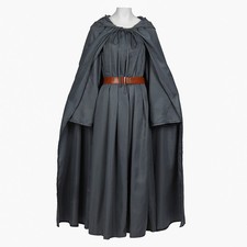 Gandalf Grey Outfit Cloak Hat Cosplay Costume Halloween Carnival Party Suit Men picture
