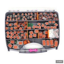 601 Pcs for DT Deutsch Connector Kit,Gray 2 3 4 6 8 12 Pin DT Connectors Size 16 picture