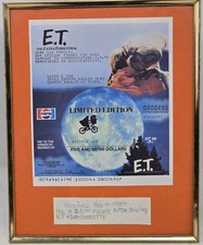 Rare 1989 E.T. The Extra-Terrestrial Collector's Edition $5 Dollar Rebate Check picture