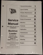JCB 3CX, 4CX, 214, 214E, 215, 217 Service Repair Shop Manual - Part # 9803/3270 picture
