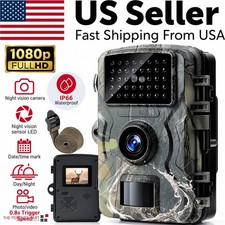 Wildlife Hunting Trail Camera Full HD 1080P Night Vision Motion Waterproof Cam picture