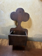 circa 1900 wooden wall box 6 x 12 inches wooden back fine form picture