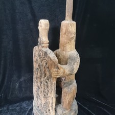 Korwar Skull ancestor Wood Sculpture Tribal Art Geelvink Yapen Island Papua NPG picture