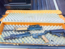ICS M4-320 Airsoft Electric Airsoft Rifle Adjustable Stock Rail System Tan/Black picture