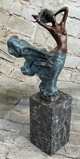 Bronze Statue Sensual Mermaid Sea Goddess Woman Figure Sculpture by Erte Art picture