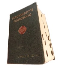 Rare Vintage 1950 Machinery's Handbook 14th Ed Leather Hardcover Collectible picture