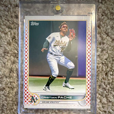 Topps 2022 Update Series Cristian Pache US328 Independence Day /76 Athletics.(1) picture
