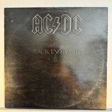 AC/DC Back in Black Vinyl LP 1980 UK K50735 A-2/B1 Strawberry picture
