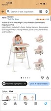 Ktaxon 3-in-1 Baby High Chair 5-Point Safety Harness Removable Dual-Layer picture
