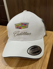 New Cadillac White Baseball Cap Embroidered Logo Adjustable Hat Luxury Gift picture