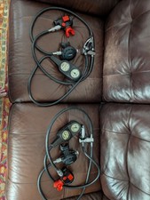 Lot of 2 Vintage Scubapro Rigs- Mk5/Graphite G250/Air2, Mk10/Graphite G250/Air2 picture