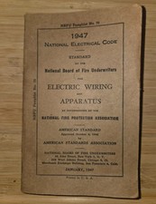 Antique 1947 National Electrical Code Booklet Rare Historic NEC Collectible picture