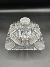 RARE FIND Antique 1892  EAPG  U.S. Glass Co Coin Pattern Butter Dish picture