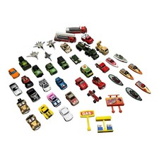 Vintage Lot 39 Micro Machines Cars Trucks Boats Planes Military picture