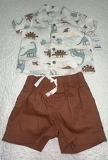 NWT Carter's Just One You Dinosaur 2-Piece Outfit Size 6M picture