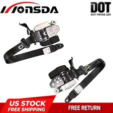 For 2021 Toyota RAV4 Seat Belts Rear Left And Right Seat Belt Retractor Black picture