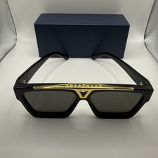 Louis Vuitton 1.1 Evidence Sunglasses Z1502W - Black/Gold FREE FAST SHIPPING picture