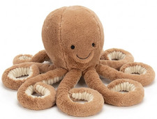 Jellycat Odell Octopus Plush Large Size Stuffed Animal Soft Toy Authentic Bag picture