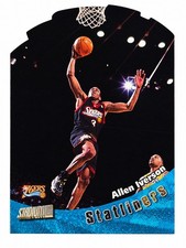 1998-99 Topps Stadium Club Statliners Allen Iverson #S6 Die-Cut 76ers HOF picture