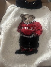 Sold out NWT Polo Ralph Lauren Bear Fleece Coat Funnel Mockneck Jacket XL picture