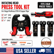 24kN Press Tool Jaws Kit Compatible M12 RP241 ProPress Copper 1/2