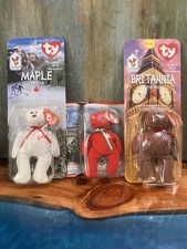 Beanie Babies from the McDonald’s  Bears series. still sealed on cards 1990-2000 picture