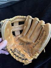 Vtg Wilson Buddy Bell Signature Ball Hawk Kids Baseball Glove 80-1712 RHT Korea picture
