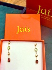 Jai's Turks & Caicos 18K Yellow Gold Tourmaline Drop Earrings New picture