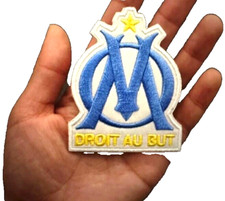 OLYMPIQUE DE MARSEILLE F.C. EMBROIDERED IRON-ON SOCCER/FOOTBALL TEAM PATCH... picture