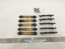 (5) Amerock French Colony Cabinet Handle/Backplate - ANTIQUE ENGLISH - BP183C-AE picture