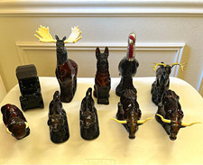 Vintage Avon Wildlife & Car Decanter Lot of 10 - All Fragile Pieces Intact picture