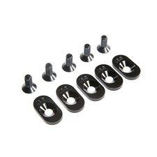 Losi EngineMntInsert&Screws BLK 18.5T5 5ive-T 2.0 LOS252100 Gas Car/Truck Rep... picture