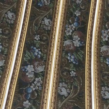 c 1940's 76 inches dark brown design Antique Wallpaper French border craft papp picture