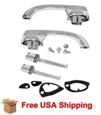 For 70-72 Chevelle / Skylark Outside Chrome Door Handle & Button Set 2/4DR picture