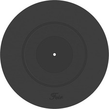 Turntable Platter Mat Black 12-inch Turntable Rubber Mat Silicone Design for ... picture