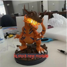 Digimon Adventure Greymon LED Resin Model Sculpture Ornament Collectibles Gifts picture