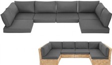 14-Piece Patio Furniture Cushions Set, Outdoor Patio Replacement Set for 6-Seat picture