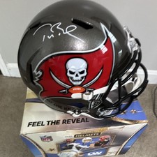 Tom Brady Fanatics Under Wraps Authentic Signature Replica Helmet picture
