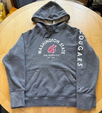 Champion Washington State Cougars Hoodie Size XL Gray picture