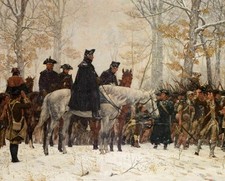 George Washington At Valley Forge-Revolution vintage ART poster print antique picture