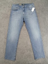 Mavi Zach Straight Leg Jeans Mens 33x32 Blue Medium Stretch Denim Cotton NWT NEW picture