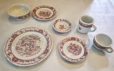 TEPCO China USA Western Traveler Dinner Plate 9.5