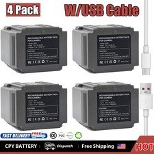 4-Pack Defend 7000mAh Rechargeable Battery For TACTACAM Cellular Security Camera picture