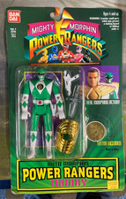 Vintage 1994 Bandai Auto Mighty Morphin Power Rangers Green Ranger Tommy picture