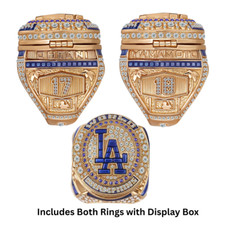 NEW 2024 SHOHEI OHTANI & YAMAMOTO WORLD SERIES CHAMPIONSHIP RING SET LA DODGERS picture