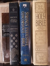 Holy Bible 1968 Royal Master Reference 4 Book Bundle/lot concordance/commentary picture
