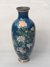 A Fine & Large Antique Japanese Meiji Period Cloisonne Vase Rare picture